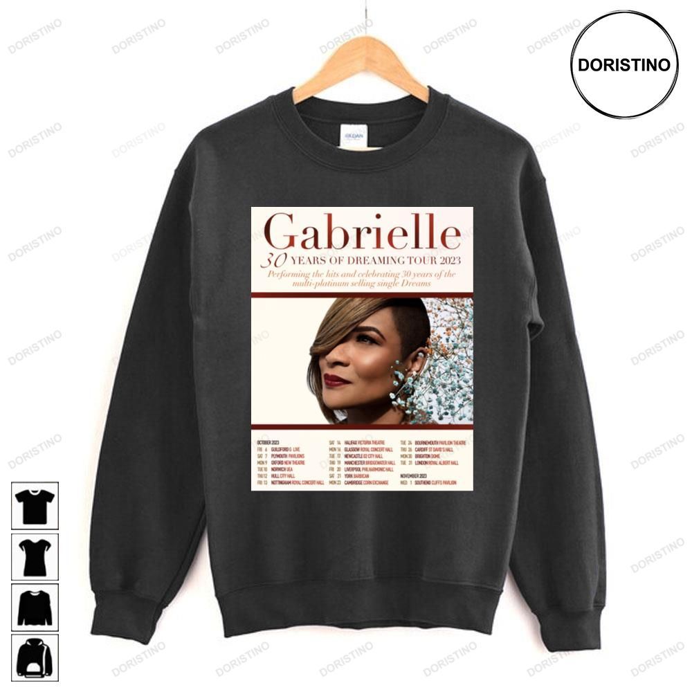 Gabrielle 30 Years Of Dreaming 2023 Tour Awesome Shirts